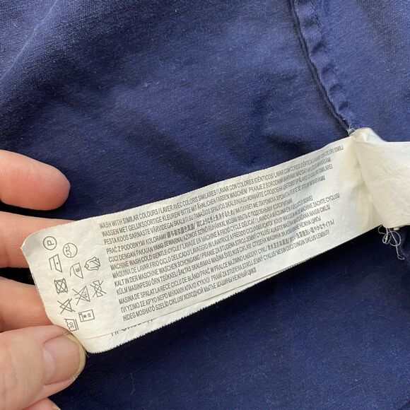 Some Days Lovin Jacket Womens Medium Blue Canvas Cargo Lace Up Back Parka PacSun - Picture 10 of 12